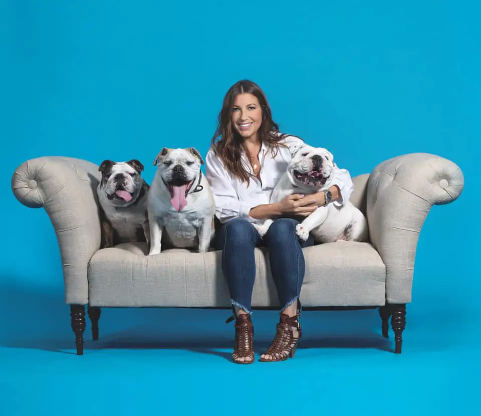 Jen Royle with her three dogs 1
