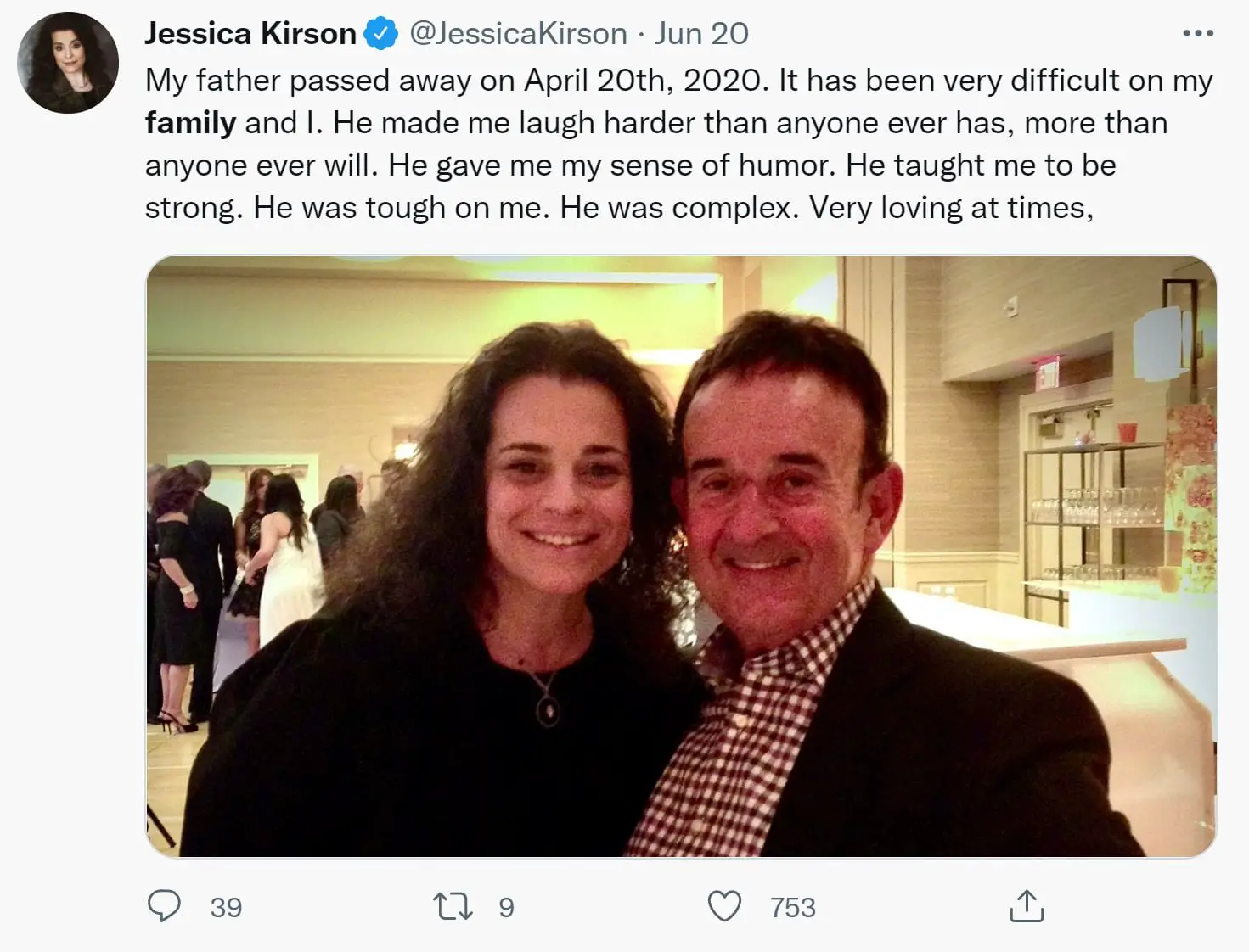 Jessica Kirson's Father