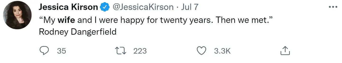 Jessica Kirsons Wife Tweet