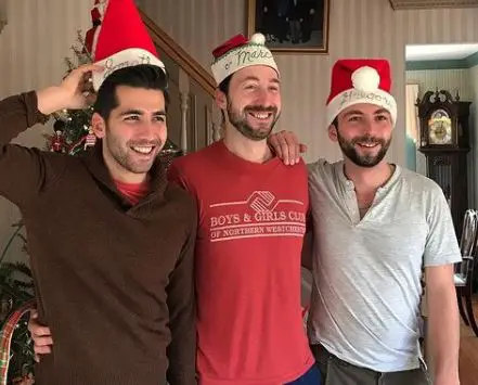 Jonathan Vigliotti with his brothers Marc and Gregg Vigliotti.
