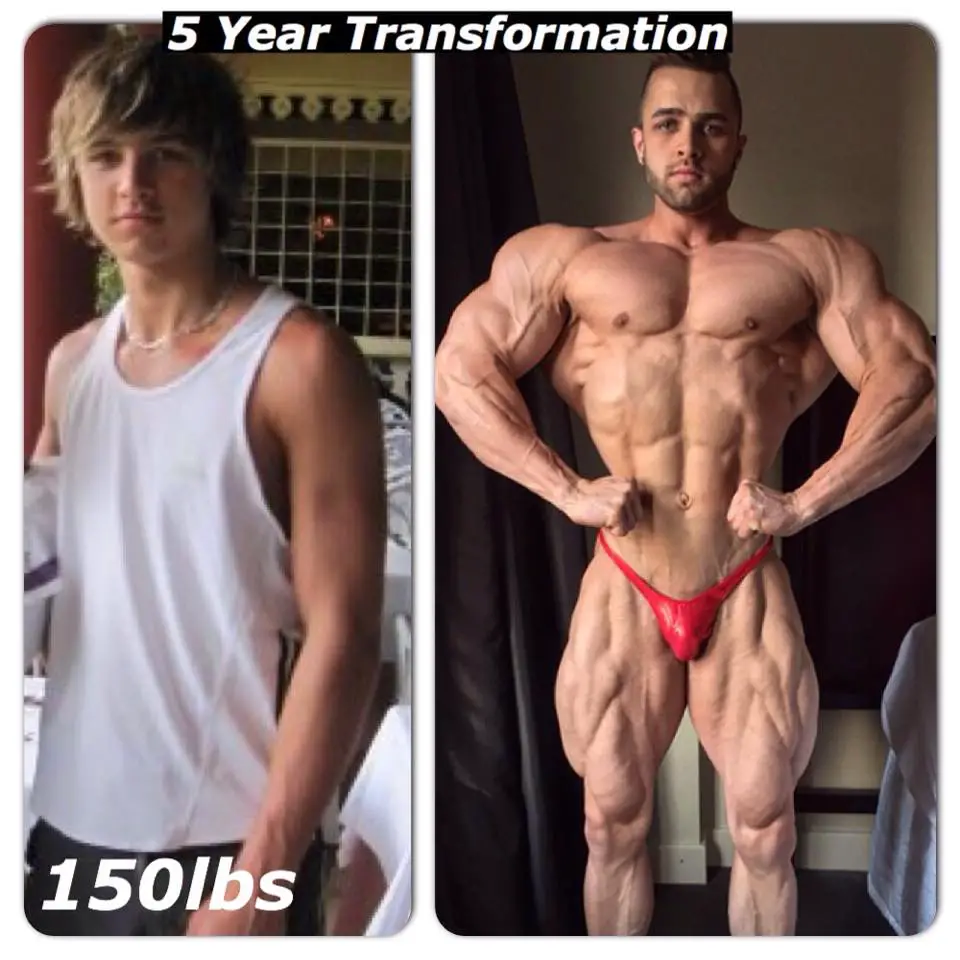 Regan Grimes five years transformation.