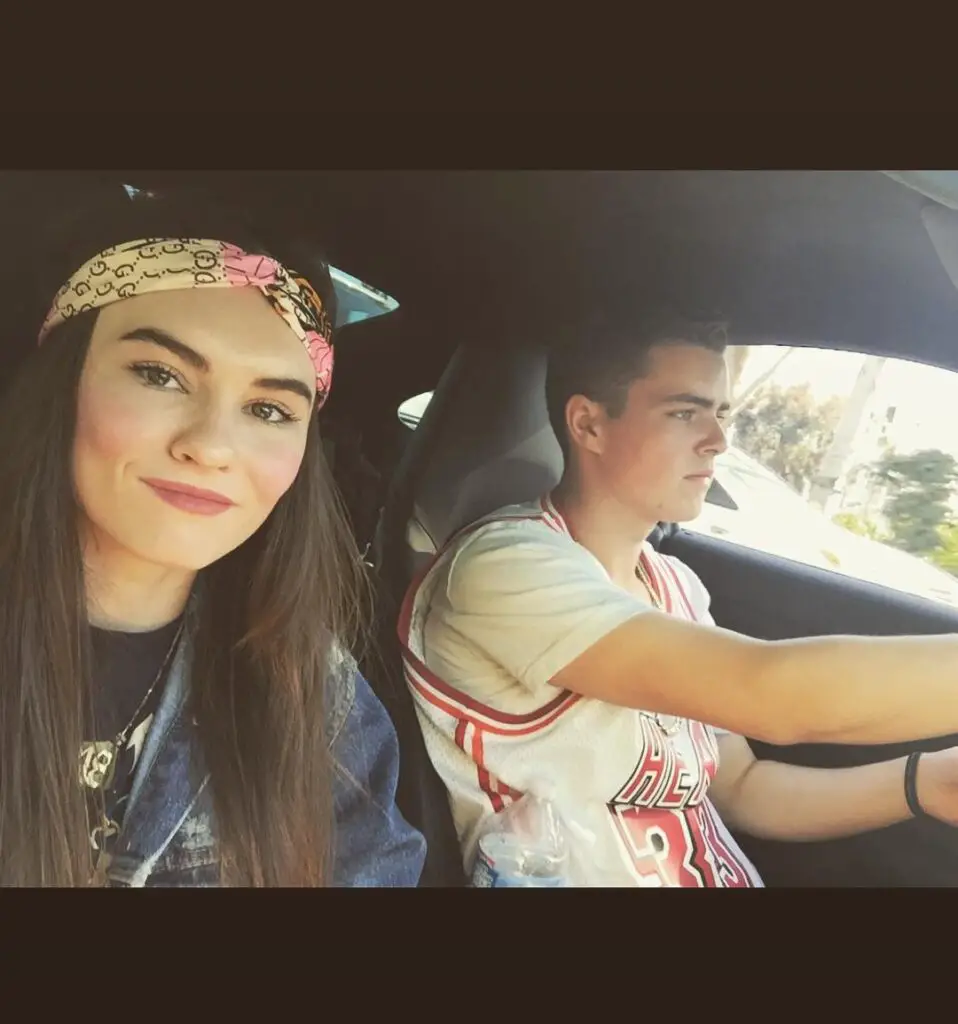 Madeline Carroll with her boyfriend in the Valentines day in 2018.