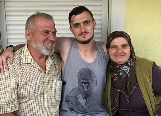 Fatih Seferagic With Grandparents