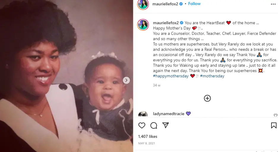Maurielle Lue With Her Mother
