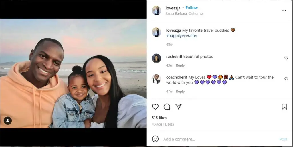Azja Pryor says her husband and daughter are her favorite travel buddies