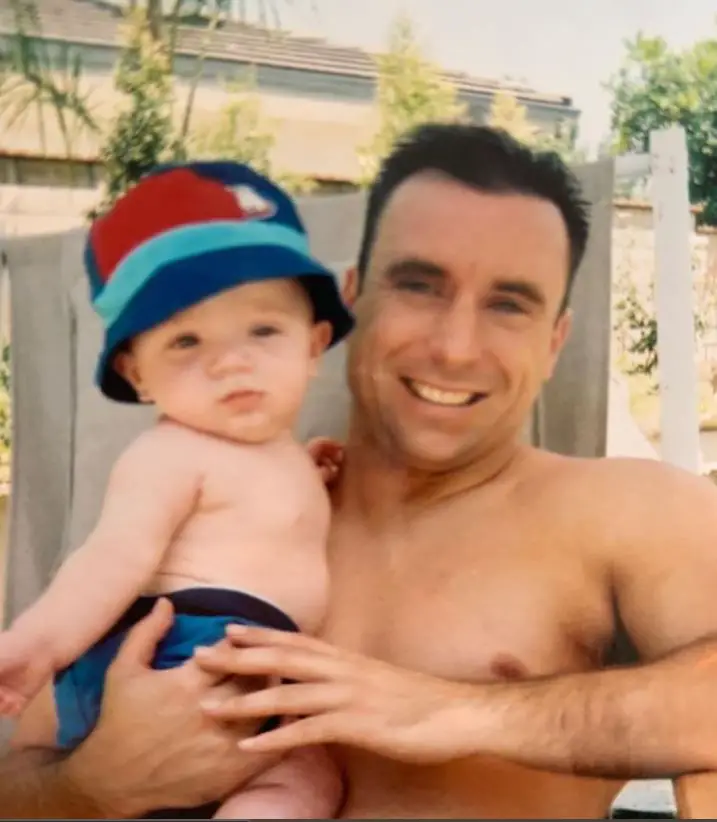 Ed Mylett with his son almost 20 years ago.