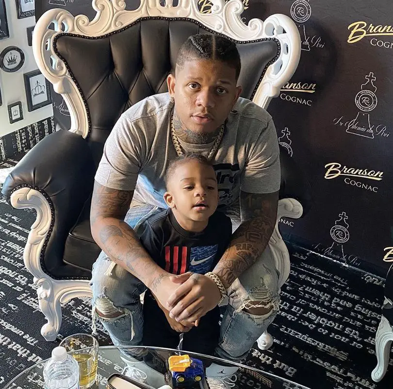 Yella Beezy With His Son
