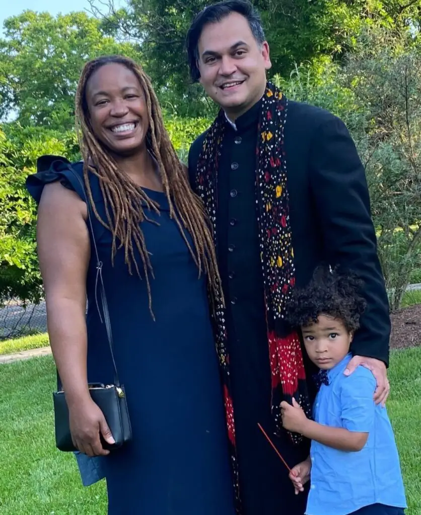 Heather McGhee with her husband Cassim Shepard and son