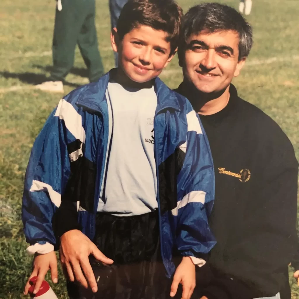 Alex Hormozi with his Dad
