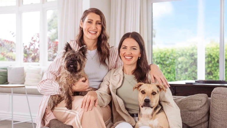 Bree-with-Sophia-and-their-dogs
