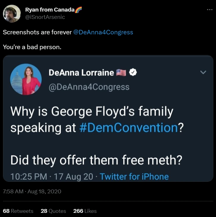 DeAnna-Lorraine-and-George-Floyd-Twitter-controversy