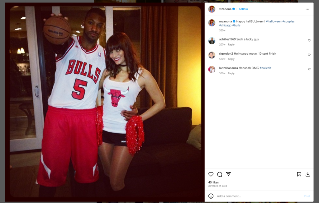 zanona-and-her-partner-are-fans-of-the-Chicago-Bulls