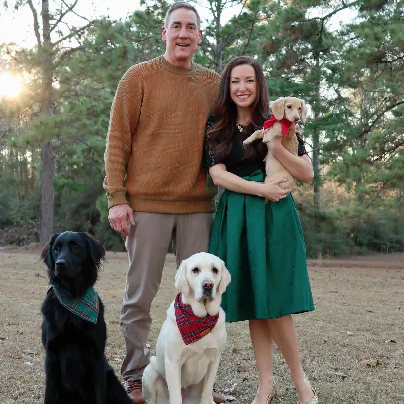 blackledge-and-his-wife-Brittany-celebrating-Christmas-with-their-pets.
