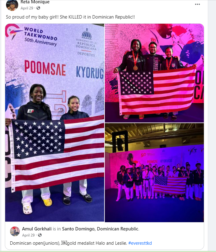 monique-is-proud-of-her-daughter-who-performed-well-in-world-Taekwondo-held-in-Dominican-Republic.